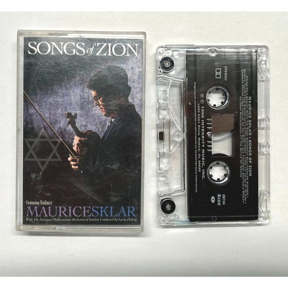 Maurice Sklar Songs of Zion Audio Cassette Tape 1995 Violinist Christian - Picture 3 of 6